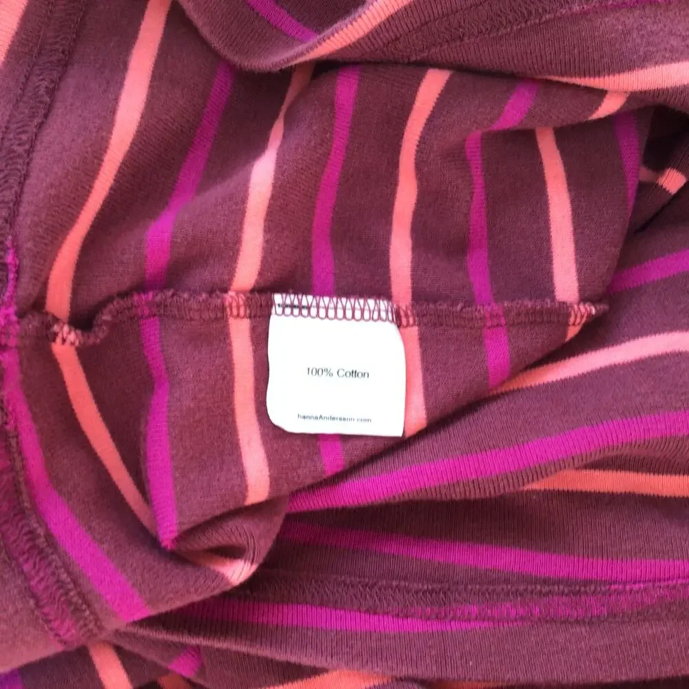 Hanna Andersson Girl's Striped Dress Sz 130. (8 )